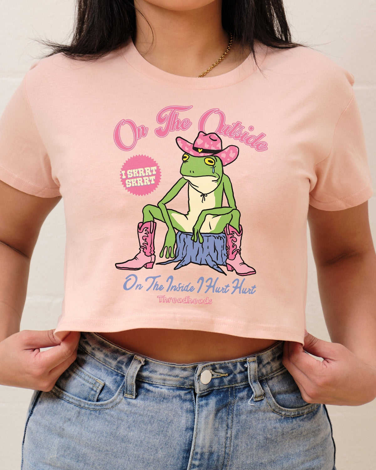 On the Outside I Skrrt Crop Tee product image 4