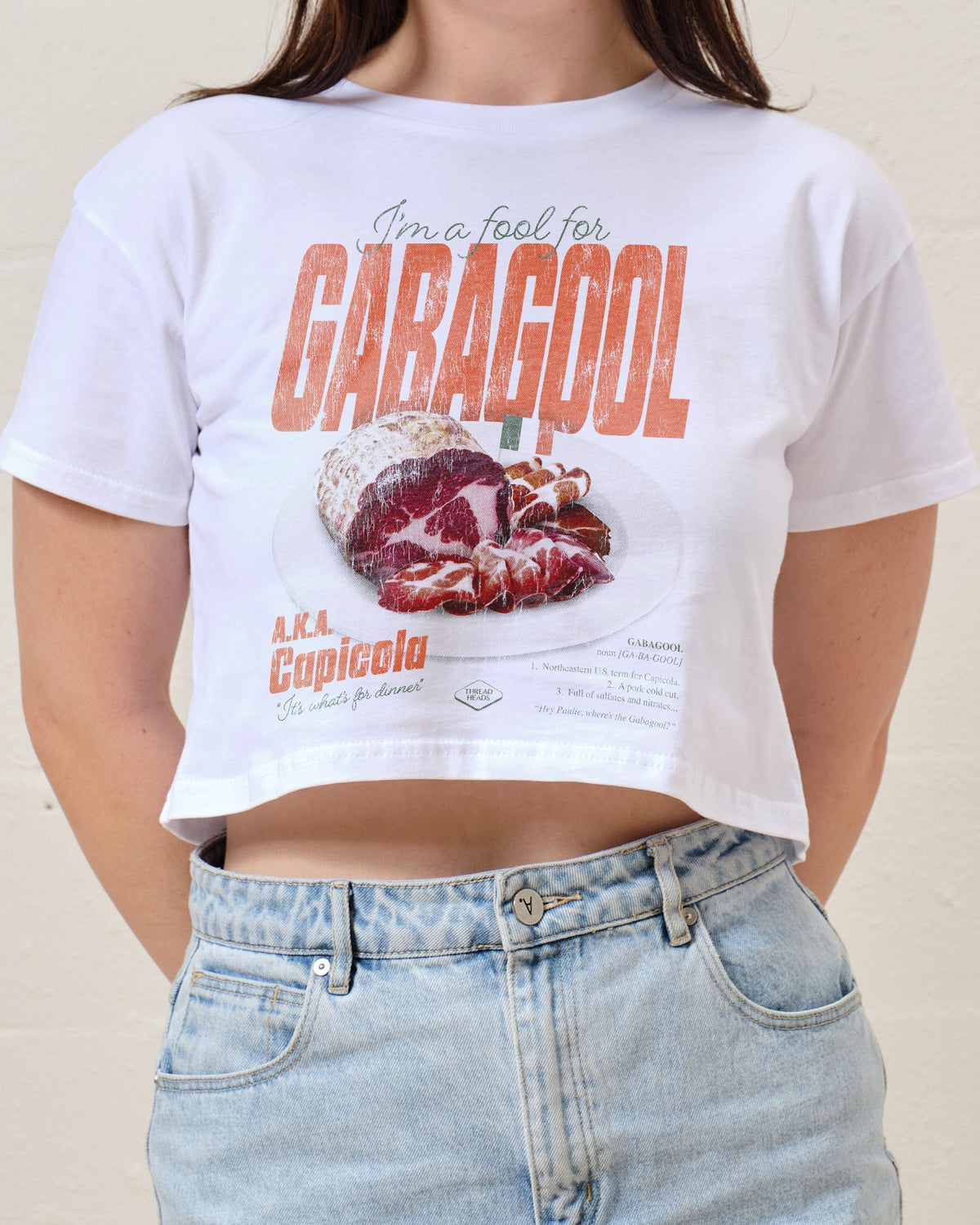 I'm a Fool for Gabagool Crop Tee product image 2