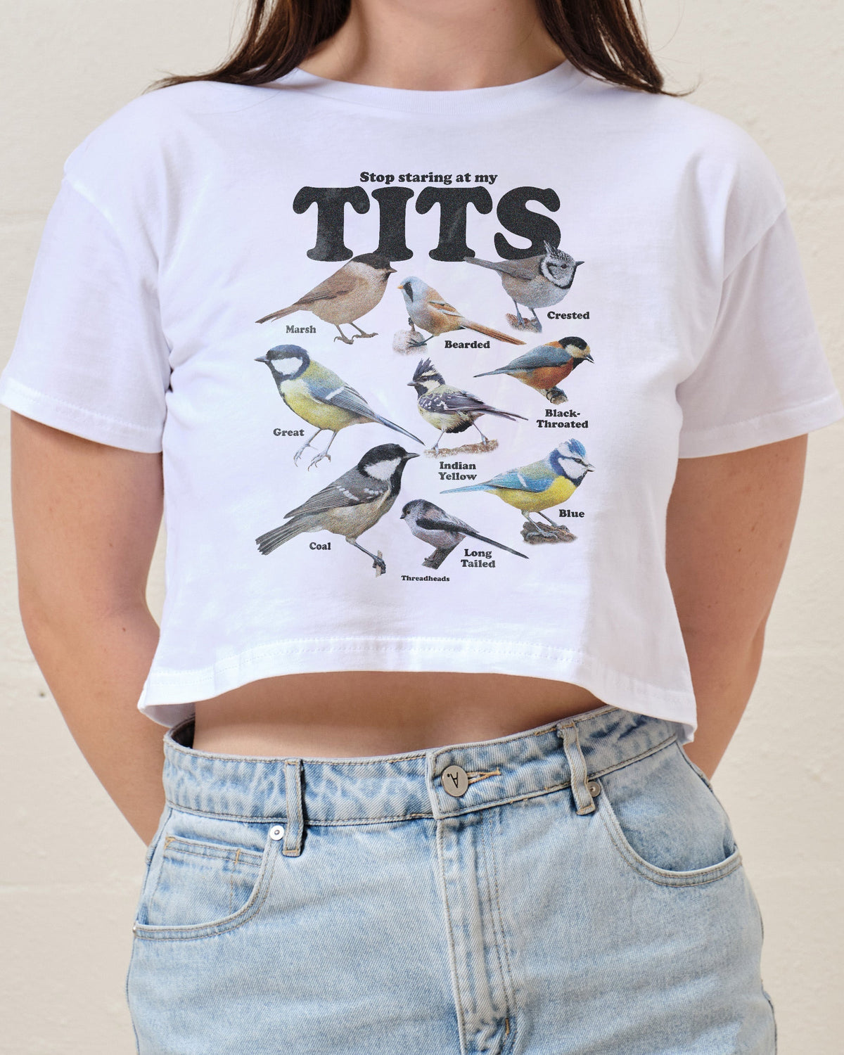 Stop Staring At My Tits Crop Tee product image 2