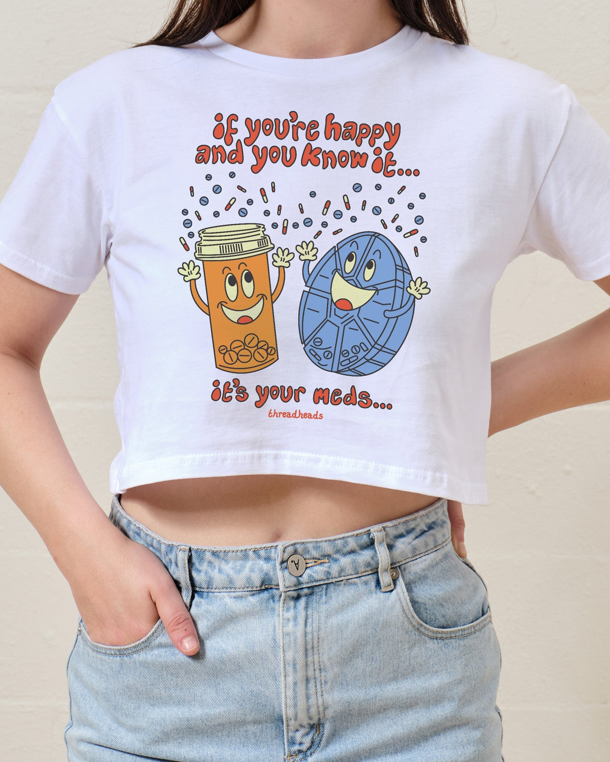 It's Your Meds Crop Tee product image 2