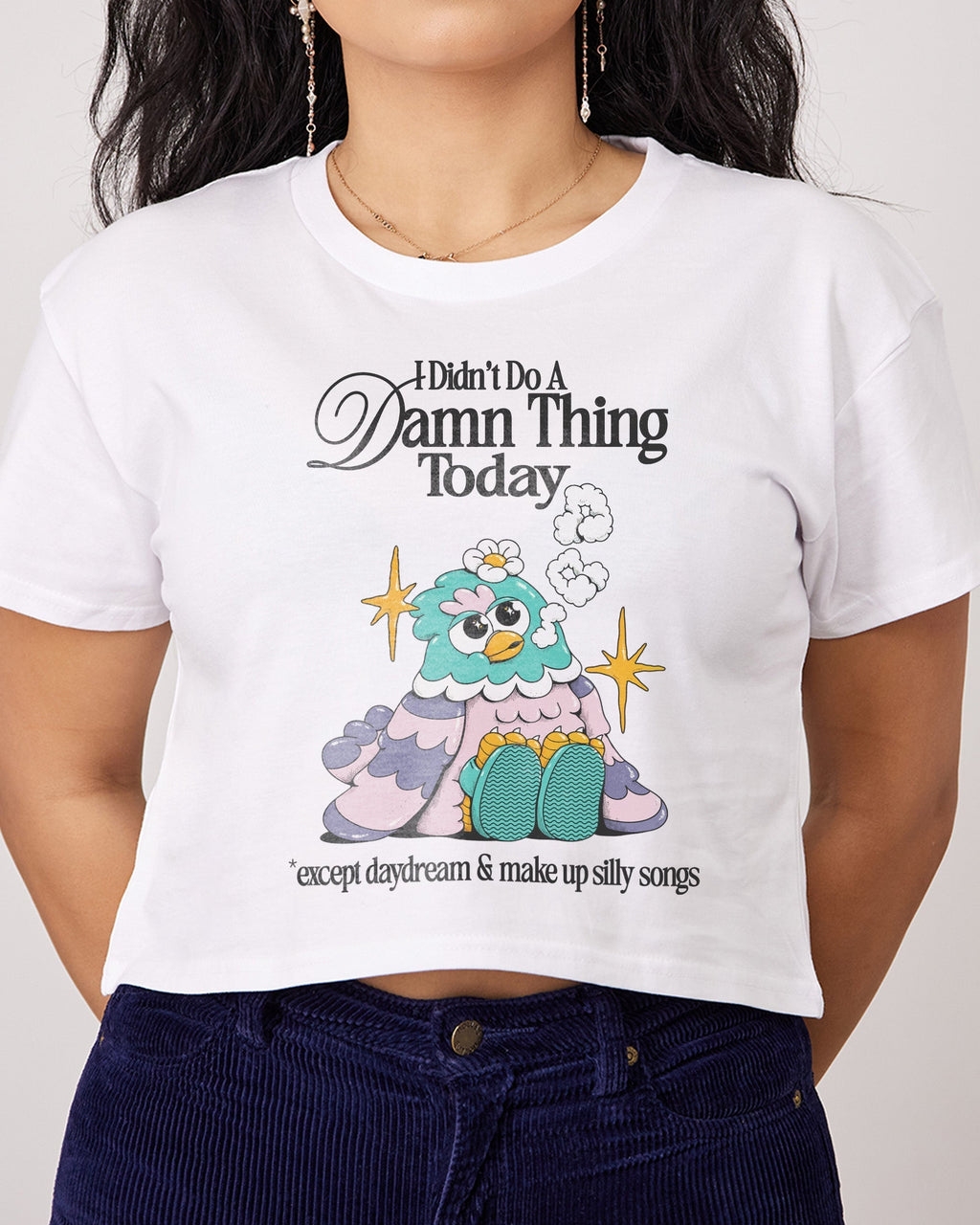 I Didn't Do a Damn Thing Today Crop Tee product image 2