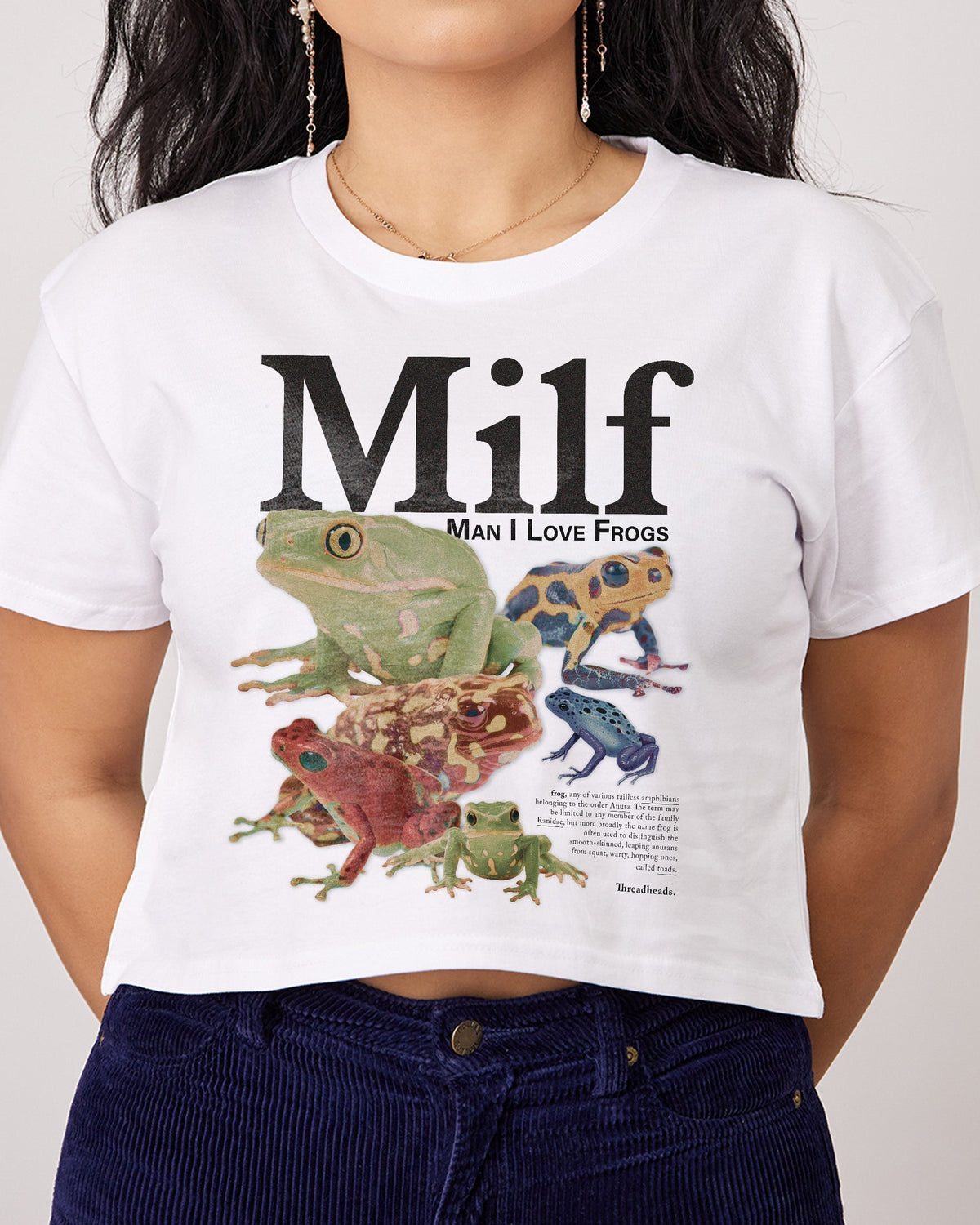 Man I Love Frogs Crop Tee product image 2