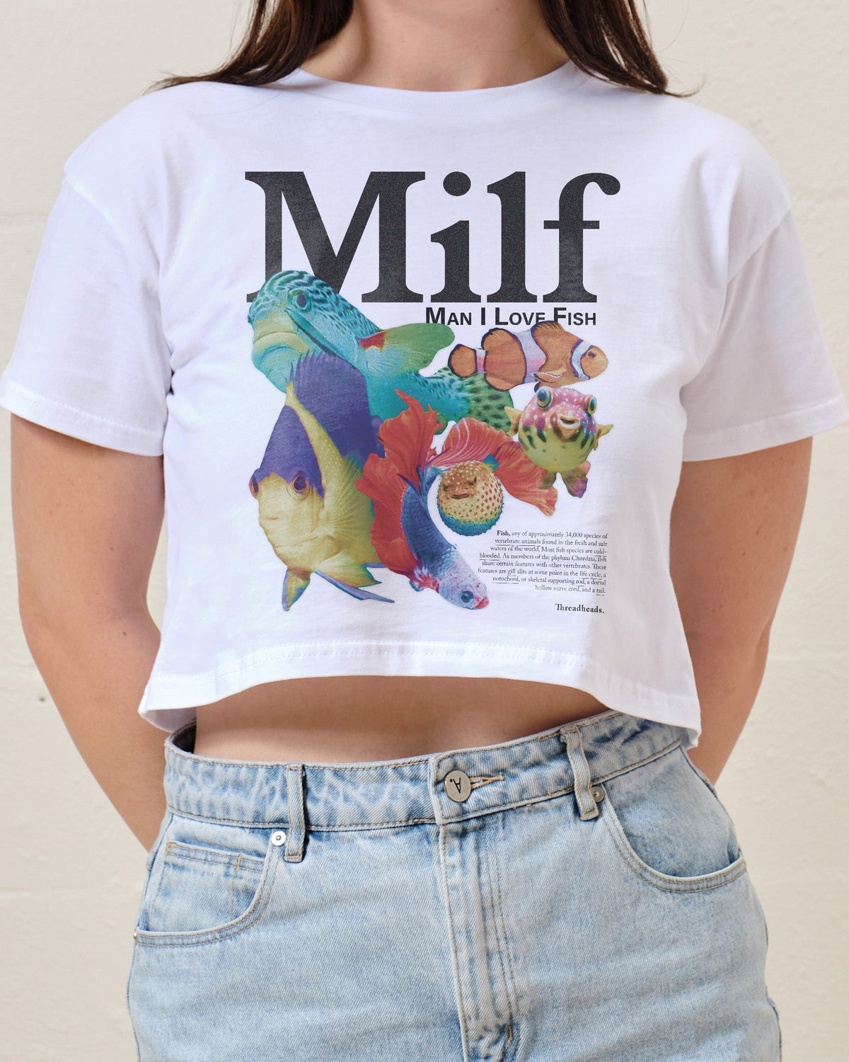 Man I Love Fish Crop Tee product image 2