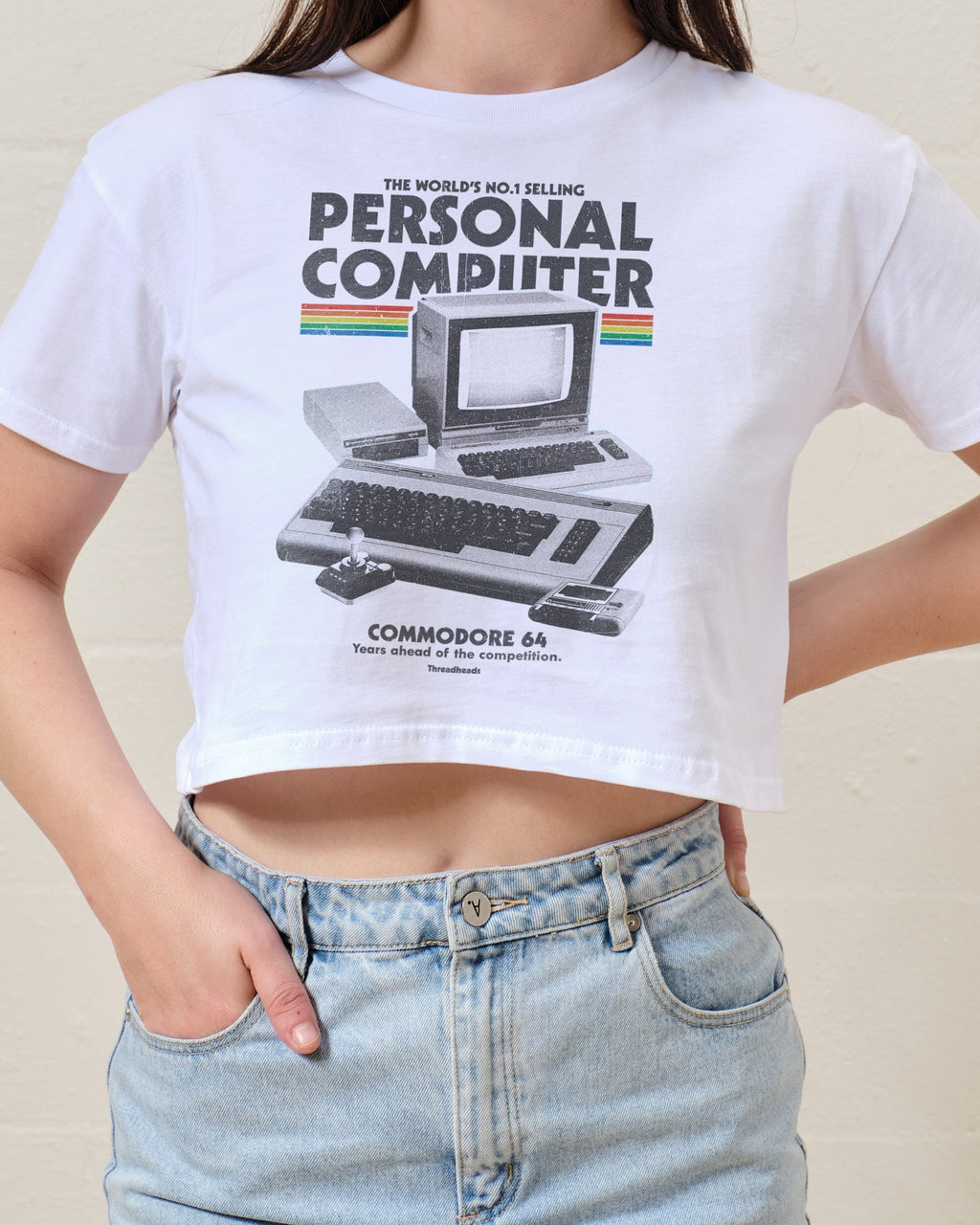 Retro Commodore 64 Crop Tee product image 2