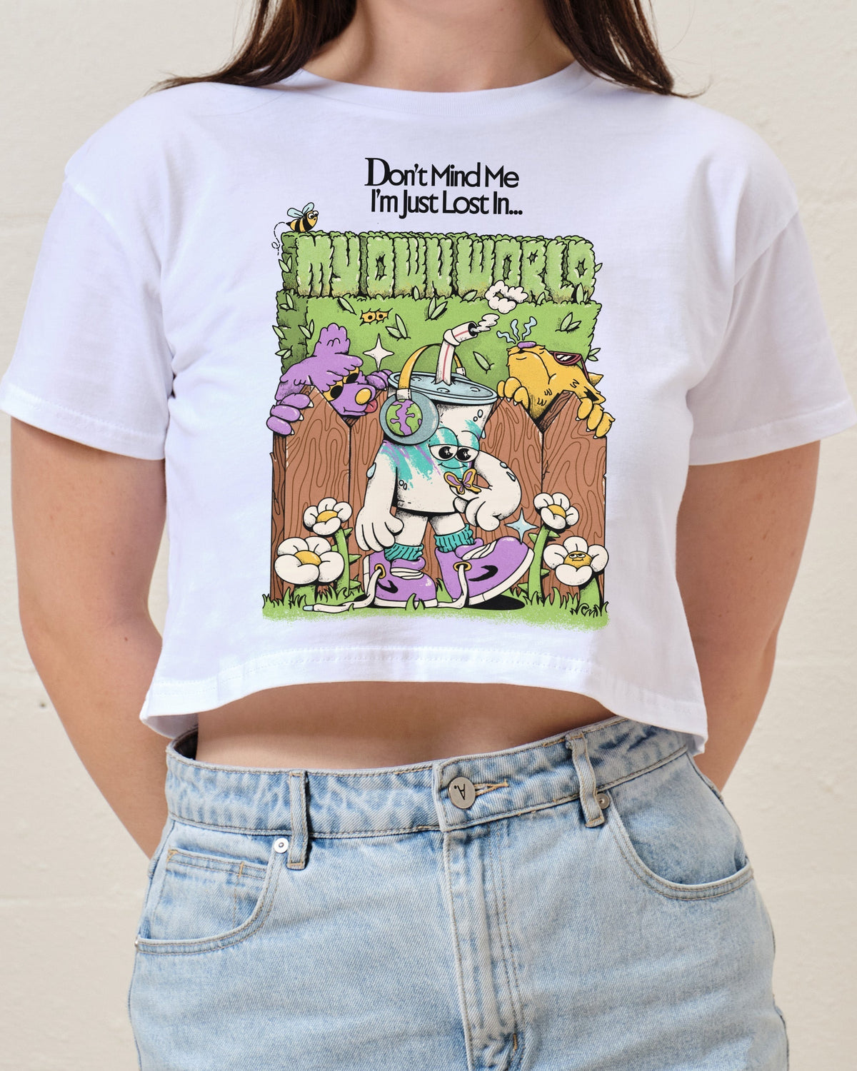 In My Own World Crop Tee product image 2