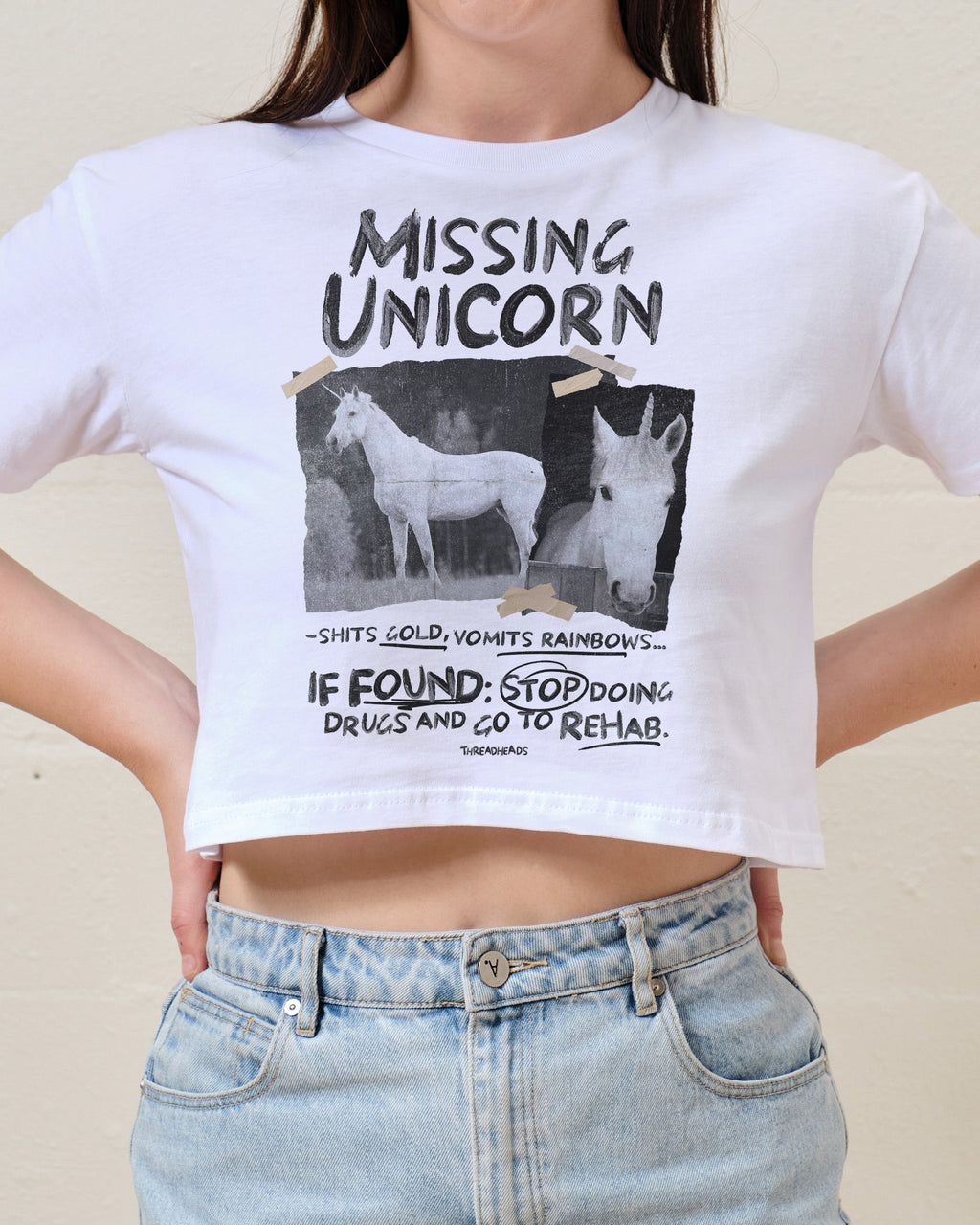 Missing Unicorn Crop Tee product image 1
