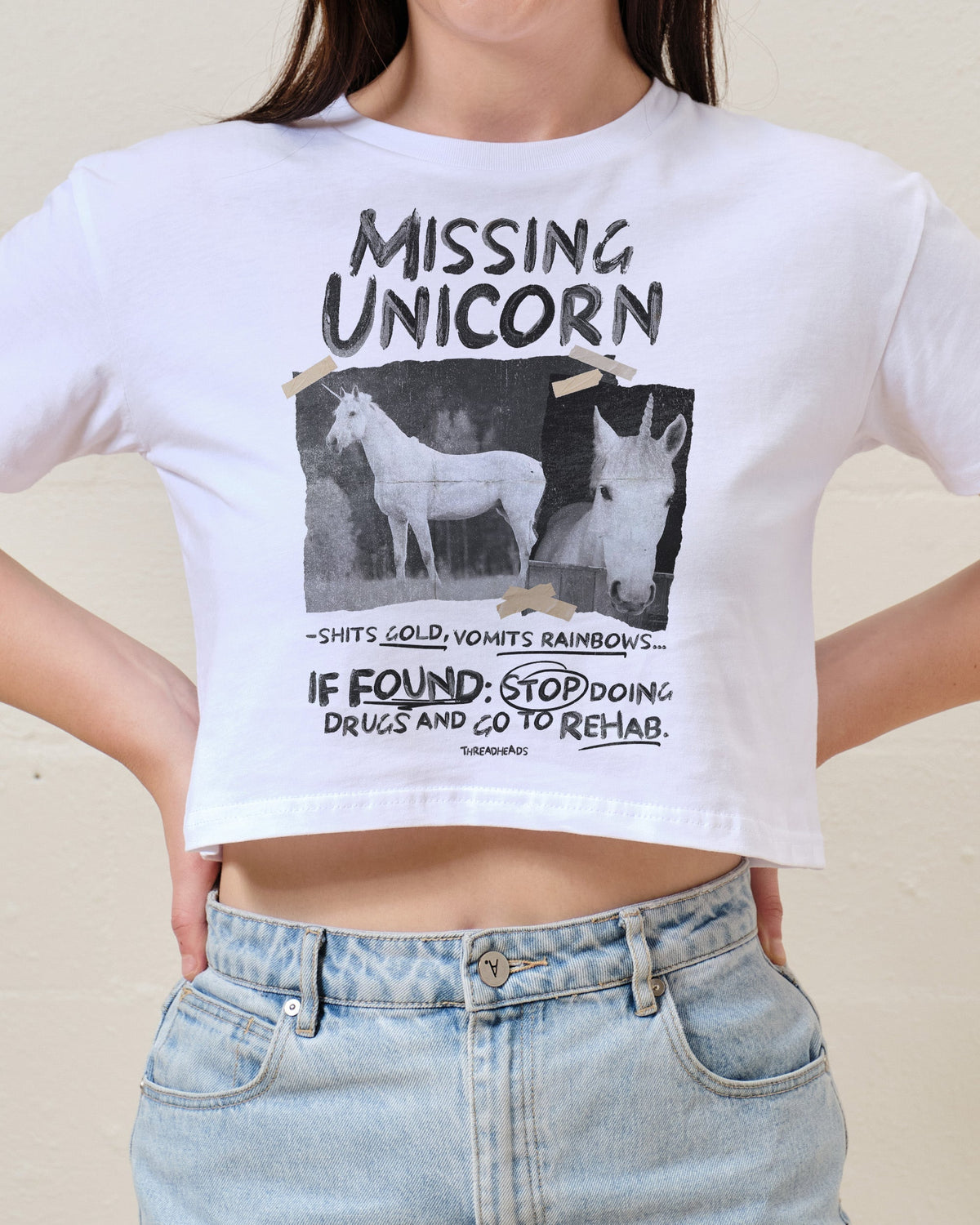 Missing Unicorn Crop Tee product image 1