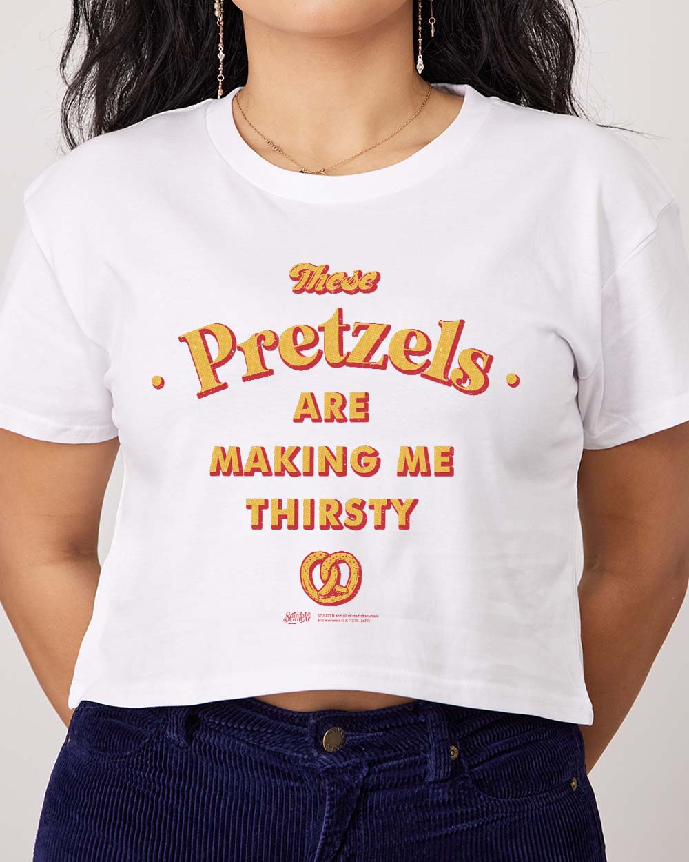 These Pretzels Are Making Me Thirsty Crop Tee product image 2