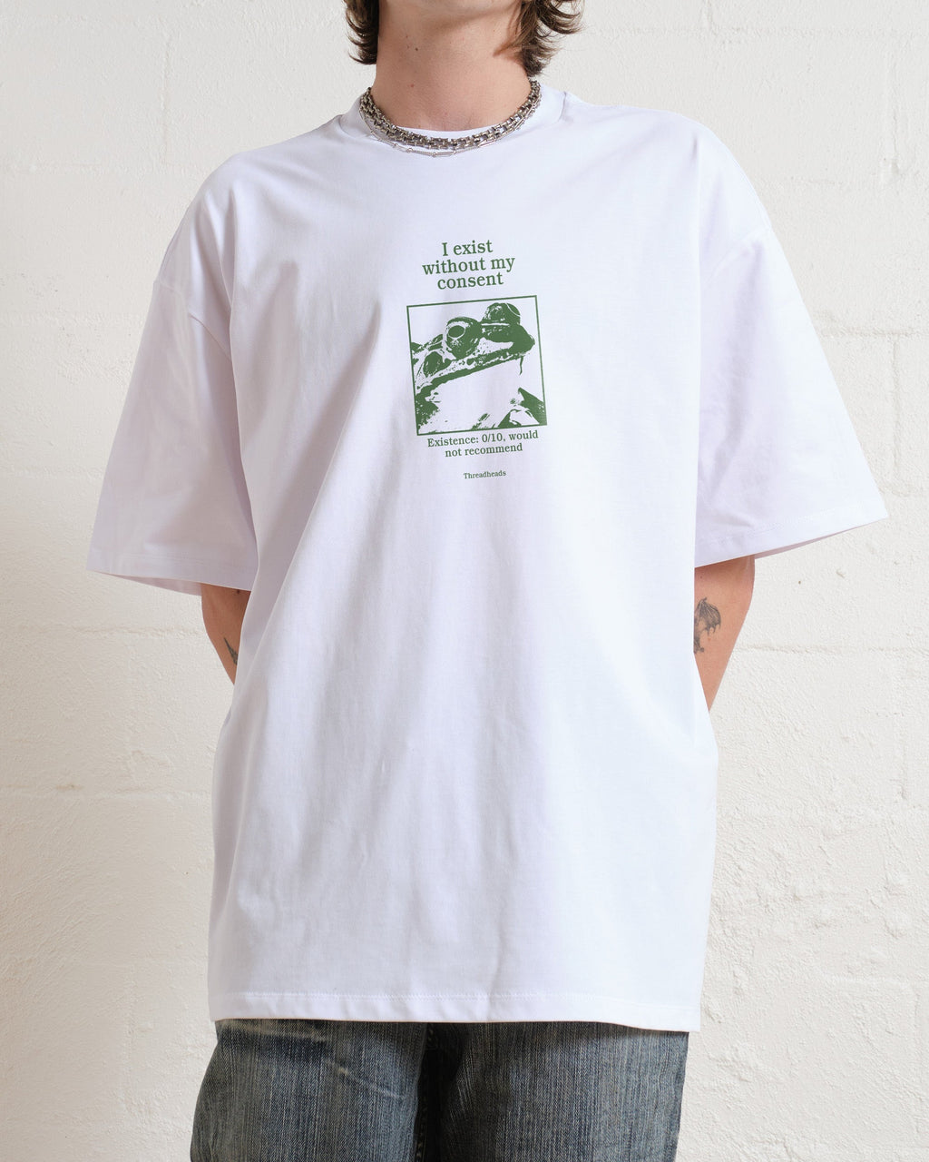 I Exist Without My Consent Oversized Tee product image 3