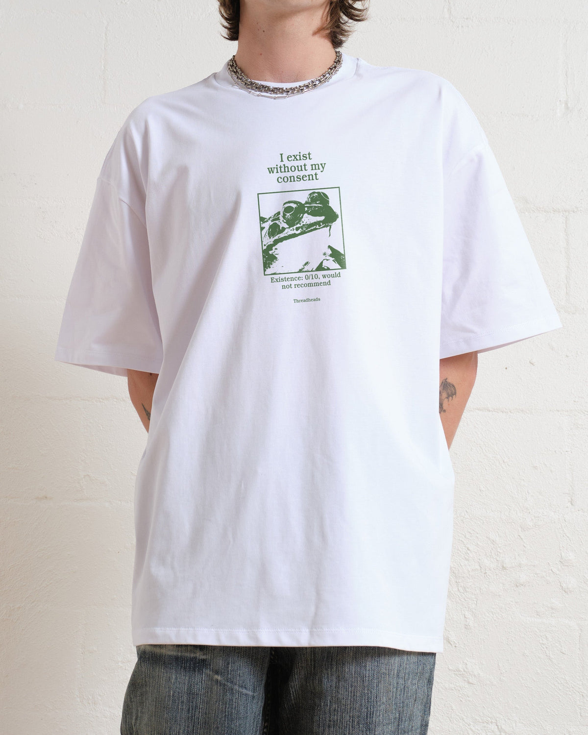 I Exist Without My Consent Oversized Tee product image 3