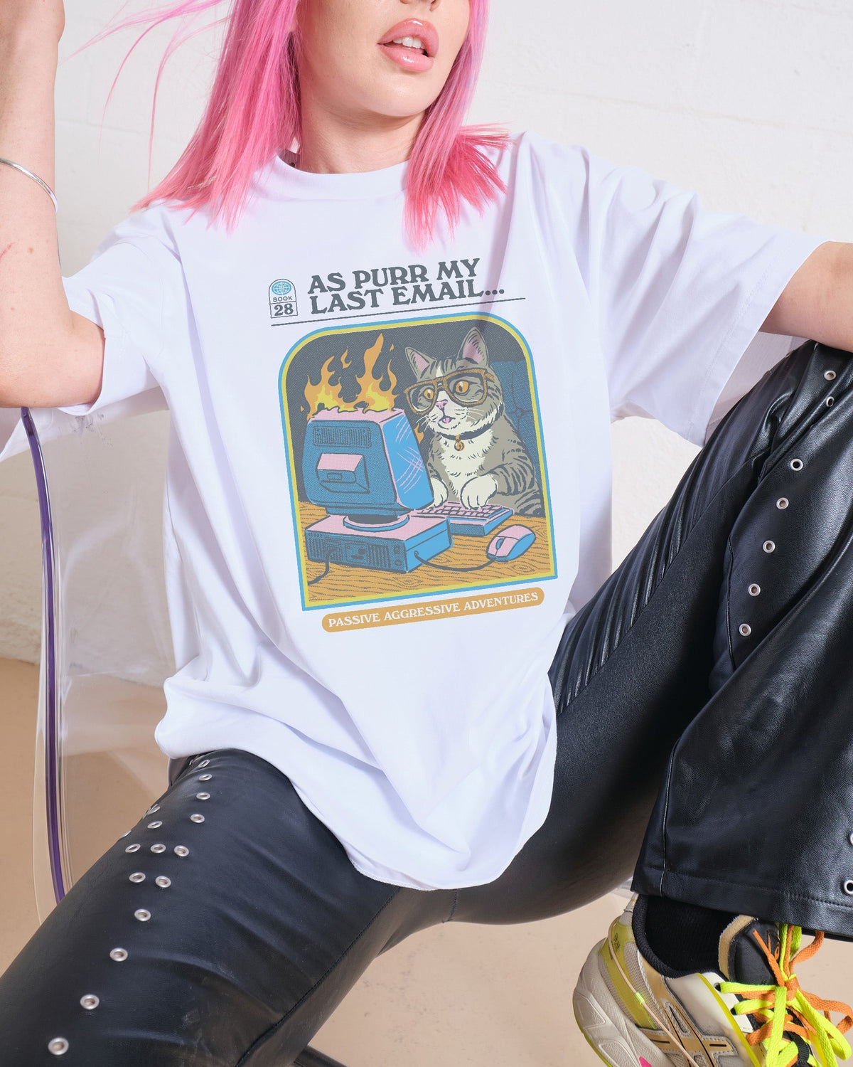 As Purr My Last Email Oversized Tee product image 1