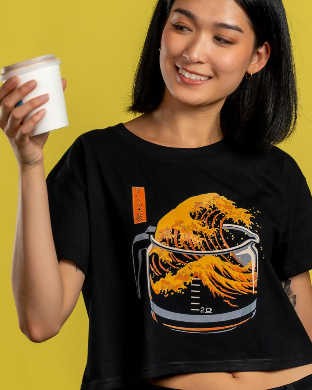 The Great Wave of Coffee Crop Tee product image 2