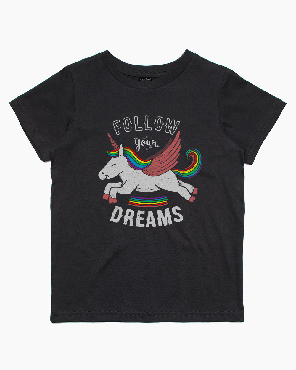 Follow Your Dreams Unicorn Kids T-Shirt product image 1