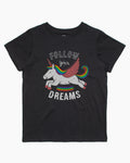 Follow Your Dreams Unicorn Kids T-Shirt product image 1