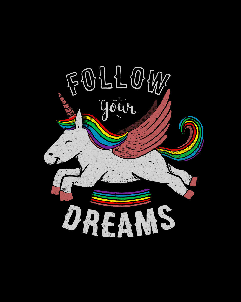 Follow Your Dreams Unicorn Kids T-Shirt product image 2