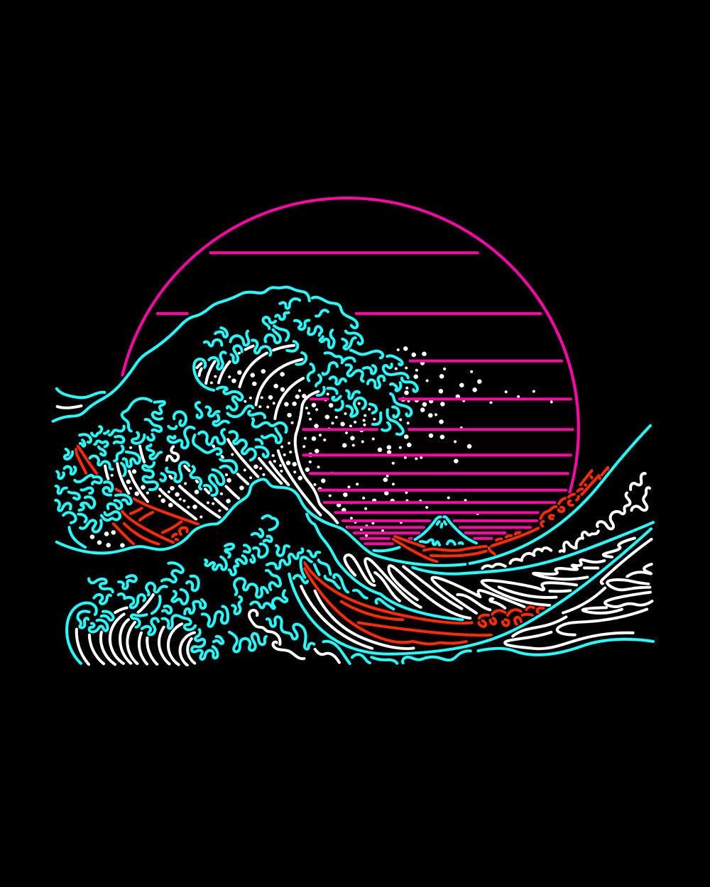 Great Neon Wave Kids T-Shirt product image 2