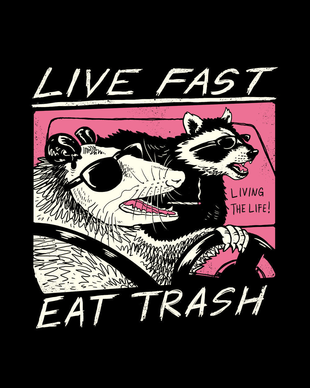 Live Fast Eat Trash Crop Tee product image 3