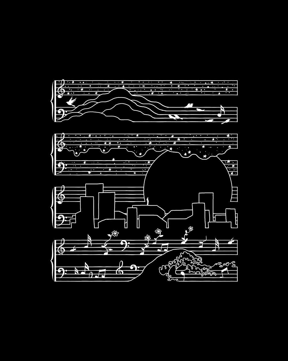 The Moonlight Sonata Kids T-Shirt product image 4