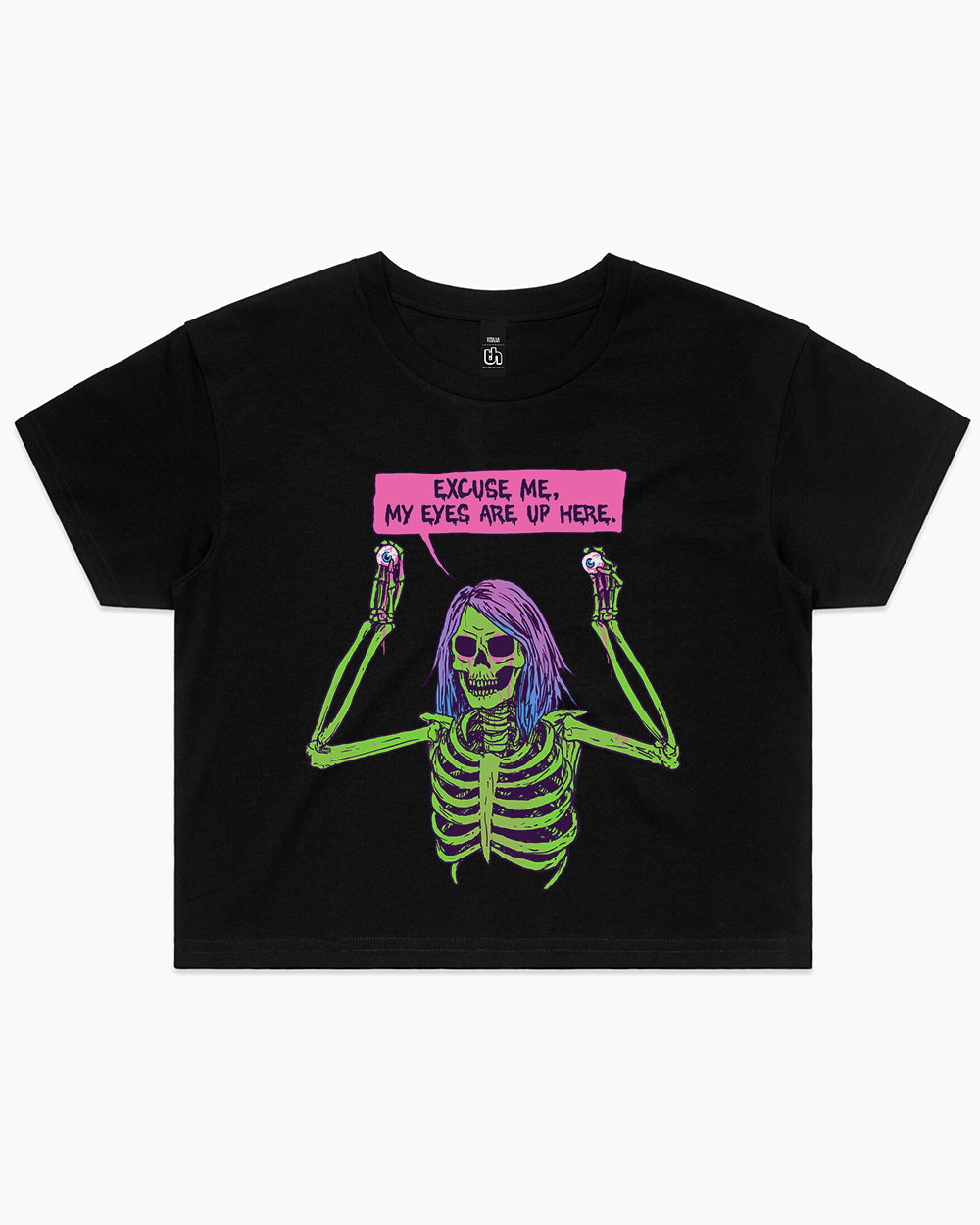 My Eyes are Up Here Crop Tee product image 1