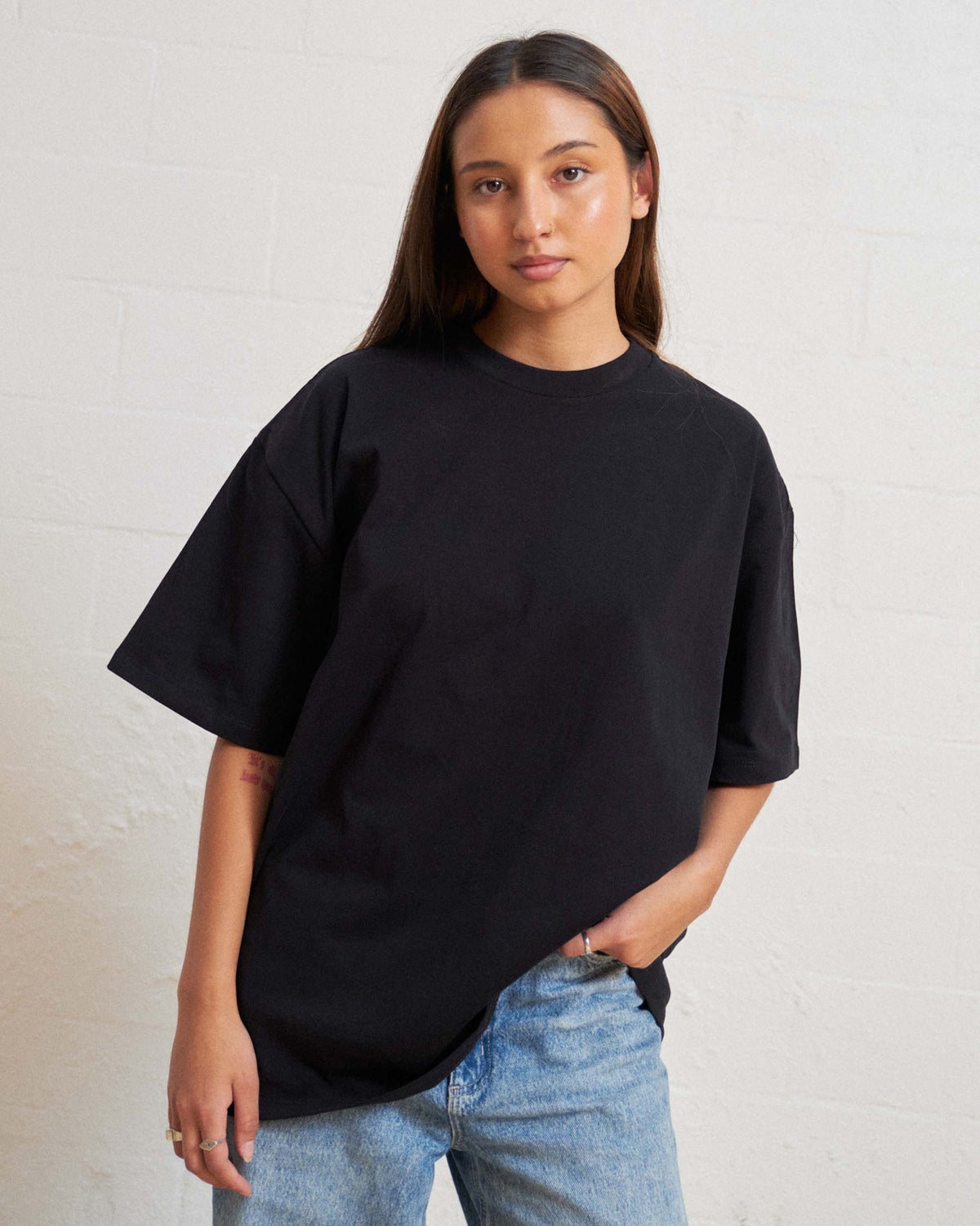 Oversized Tee 2-Pack: Black, White product image 4