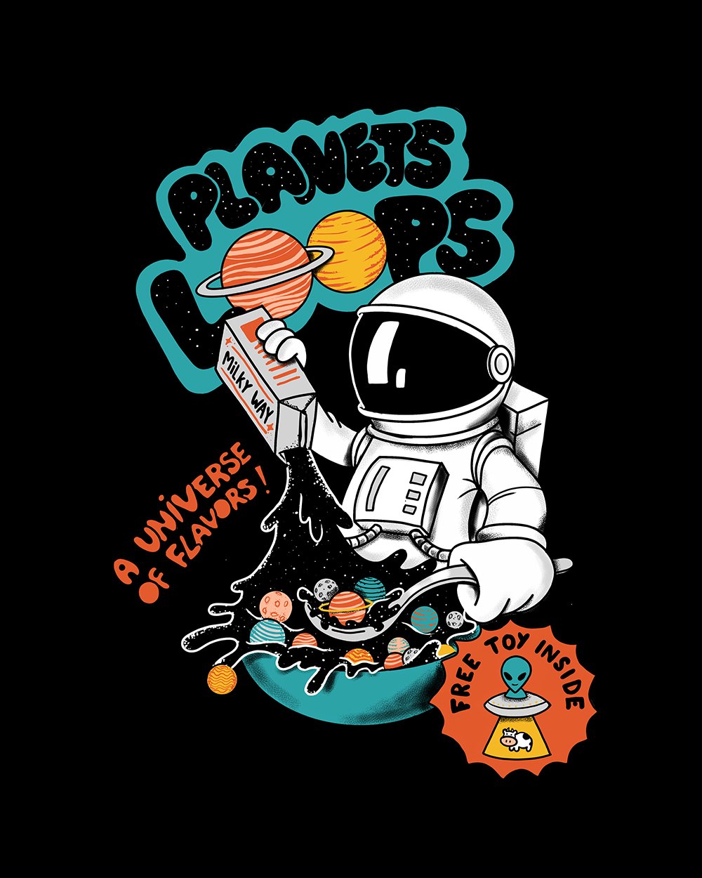 Planets Loops Kids T-Shirt product image 2