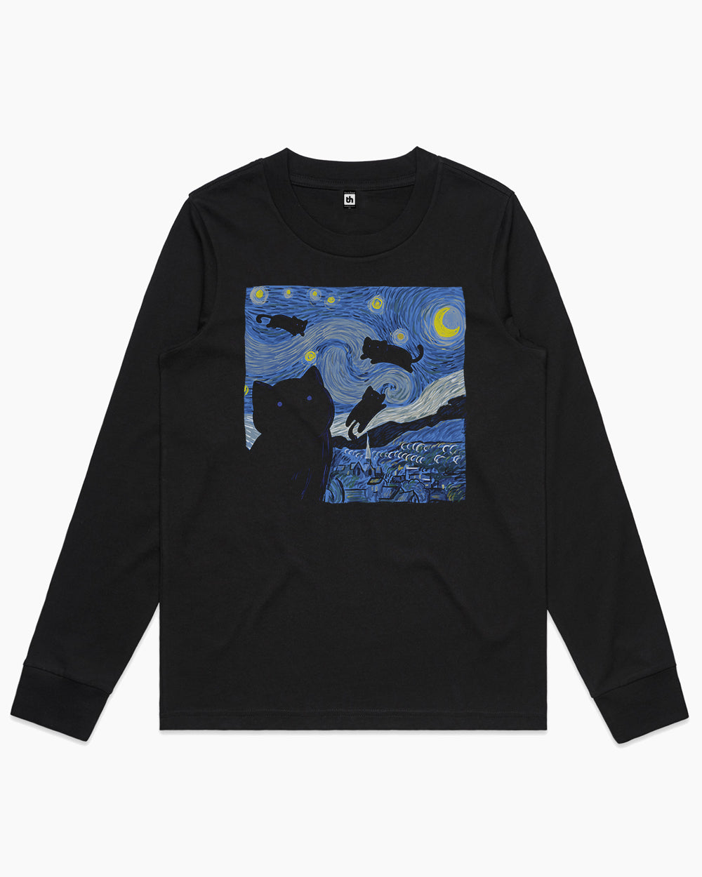 The Starry Cat Night Long Sleeve