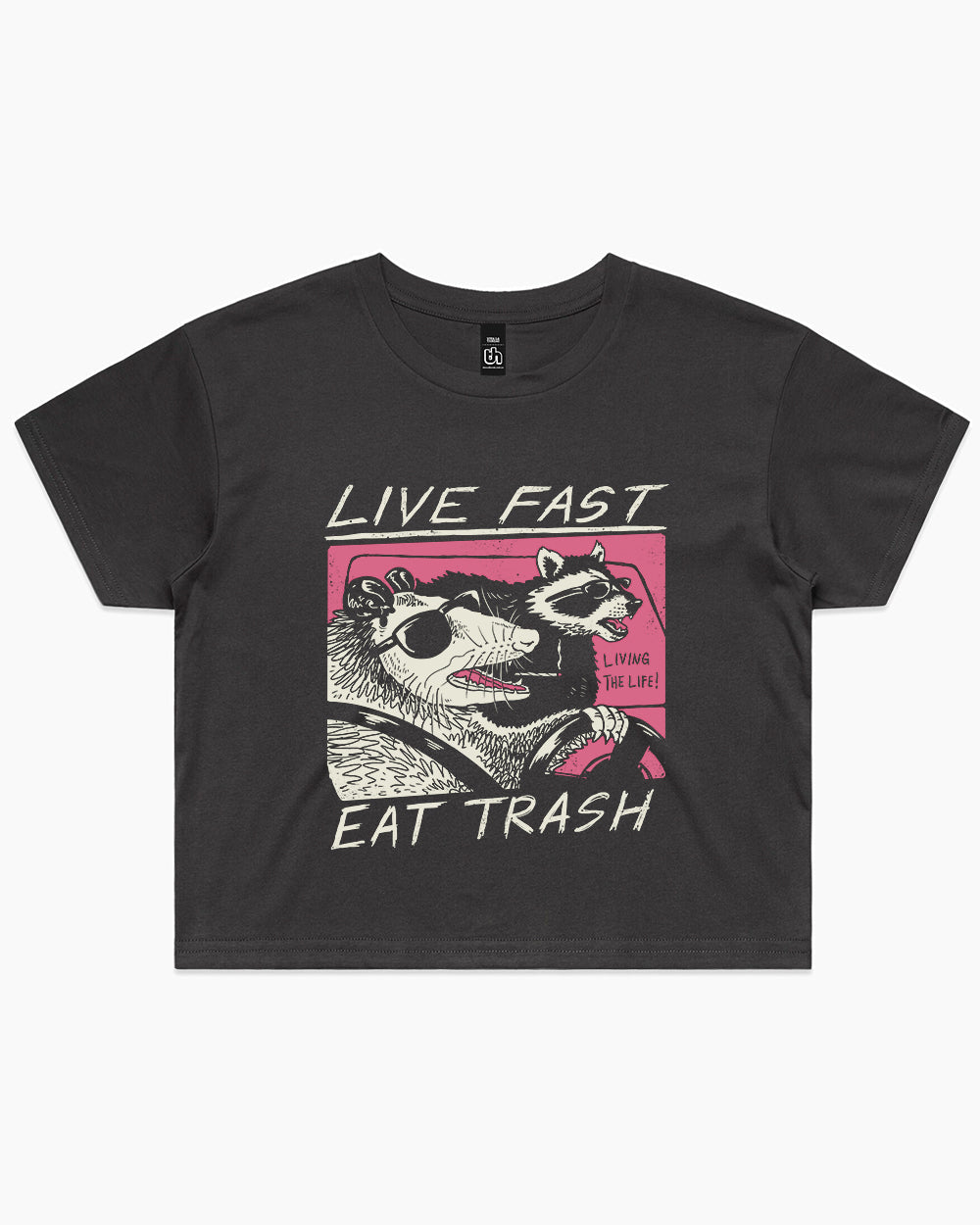 Live Fast Eat Trash Crop Tee product image 2