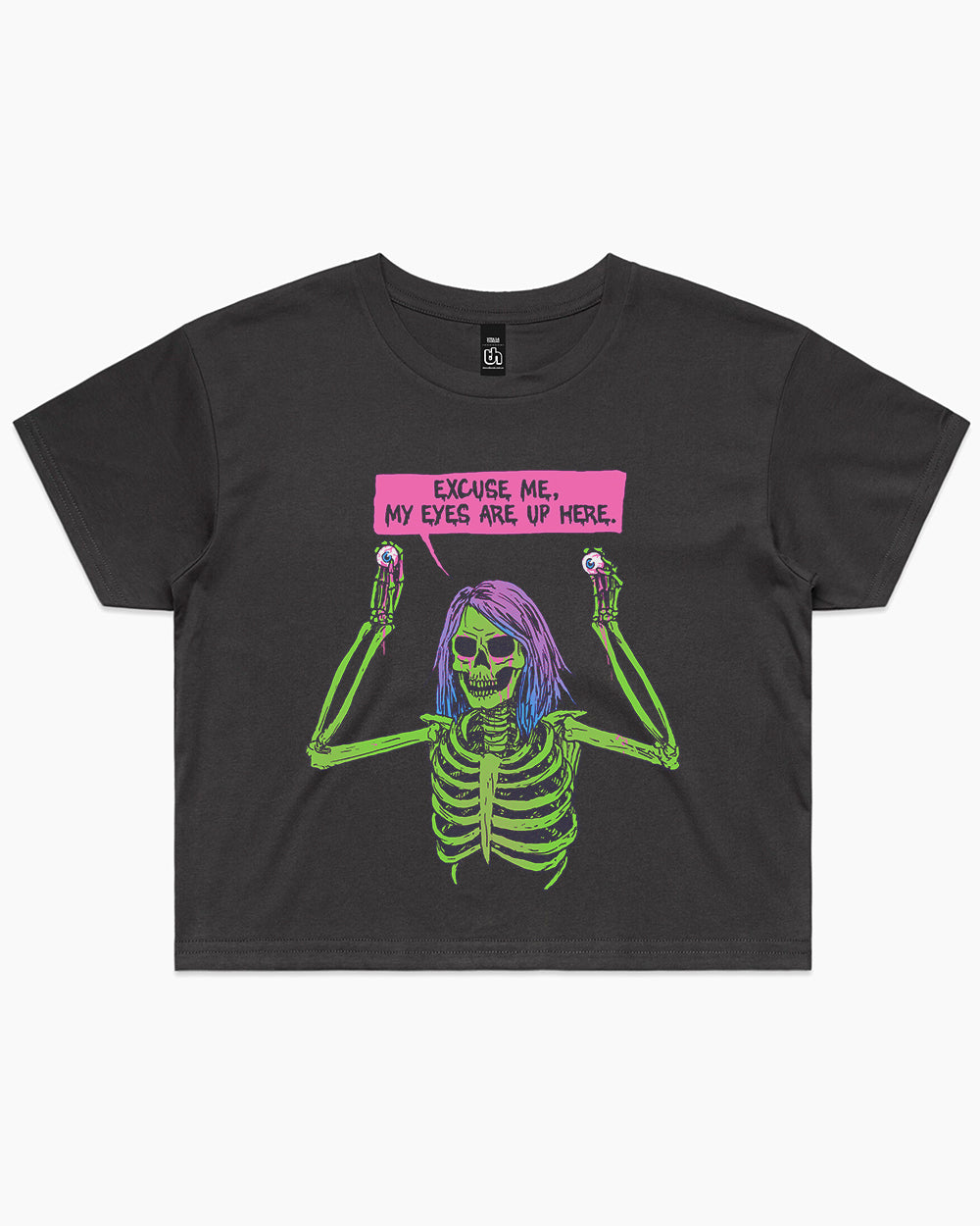 My Eyes are Up Here Crop Tee product image 2
