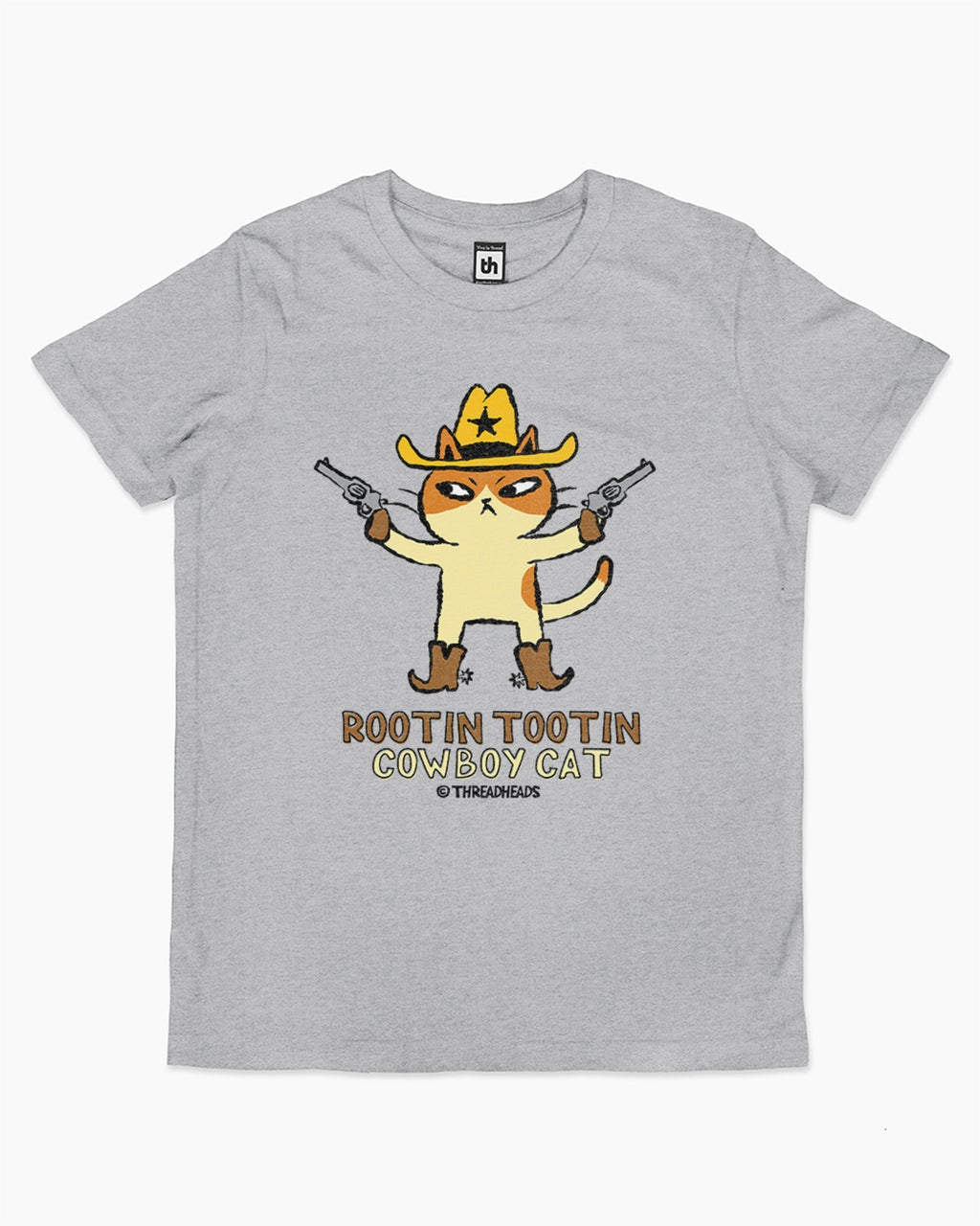 Rootin Tootin Cowboy Cat Kids T-Shirt product image 1