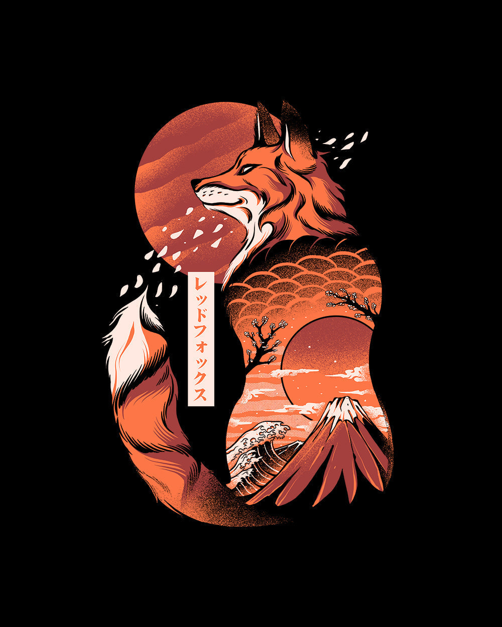 Japanese Fox Kids T-Shirt product image 2