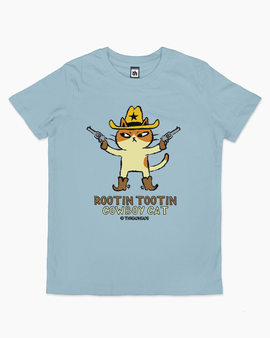 Rootin Tootin Cowboy Cat Kids T-Shirt product image 2