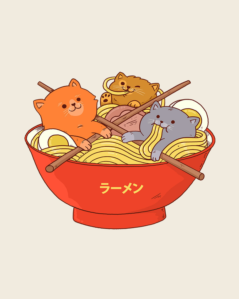 Ramen and Cats Crop Tee product image 7