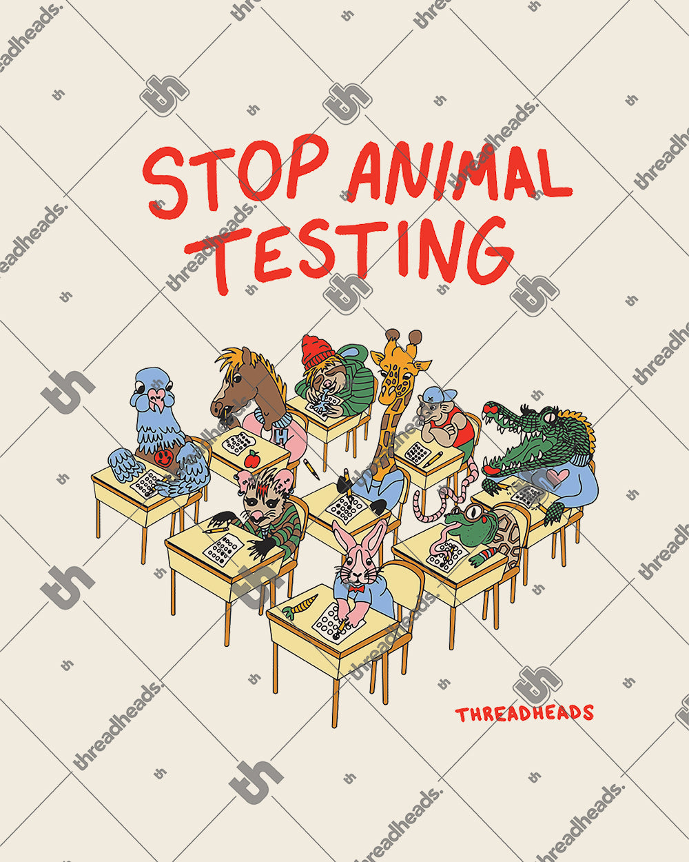 Stop Animal Testing Crop Tee product image 4