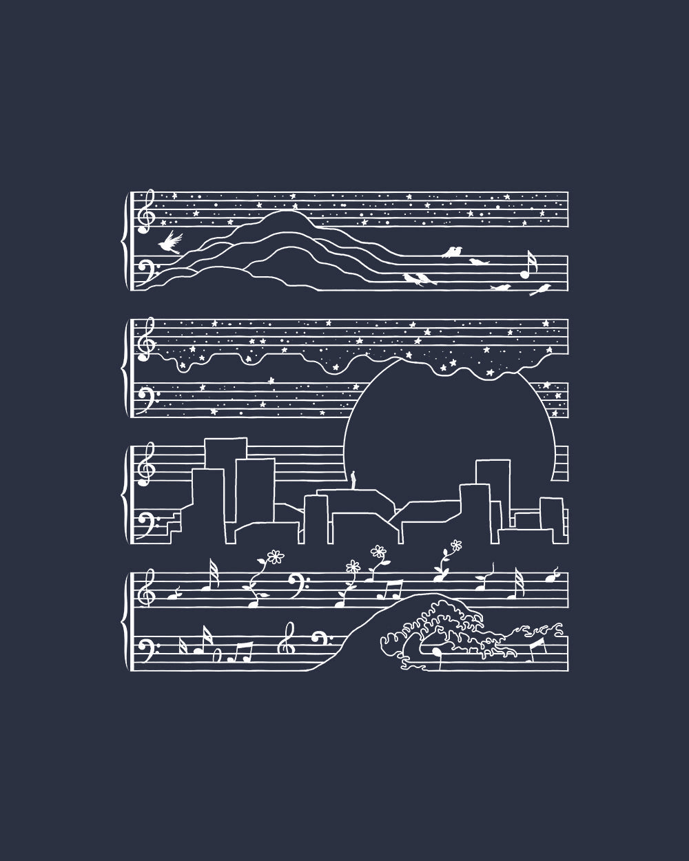 The Moonlight Sonata Kids T-Shirt product image 2
