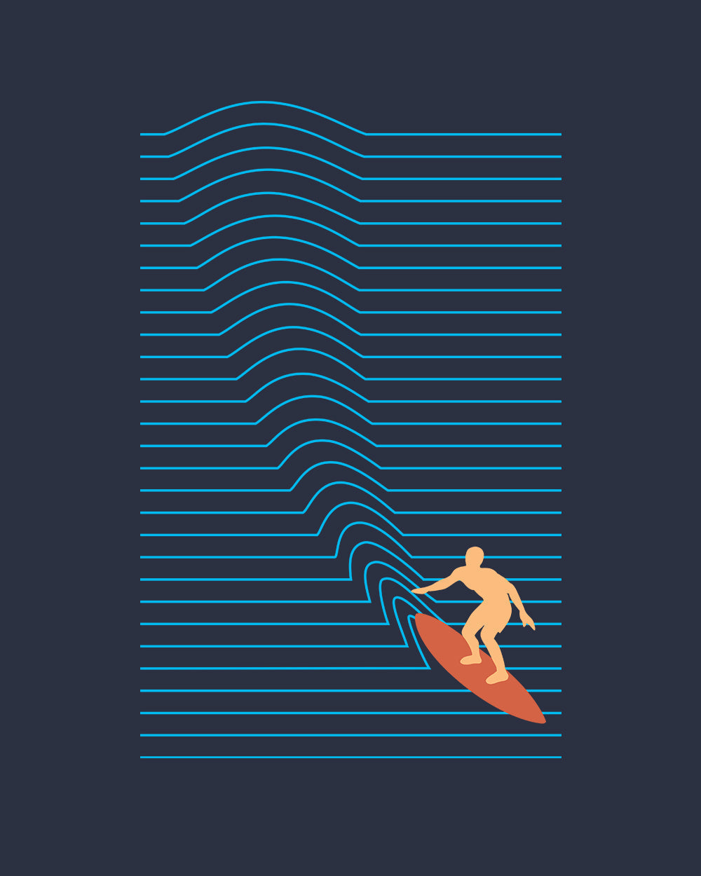 Surf Lines Kids T-Shirt product image 2