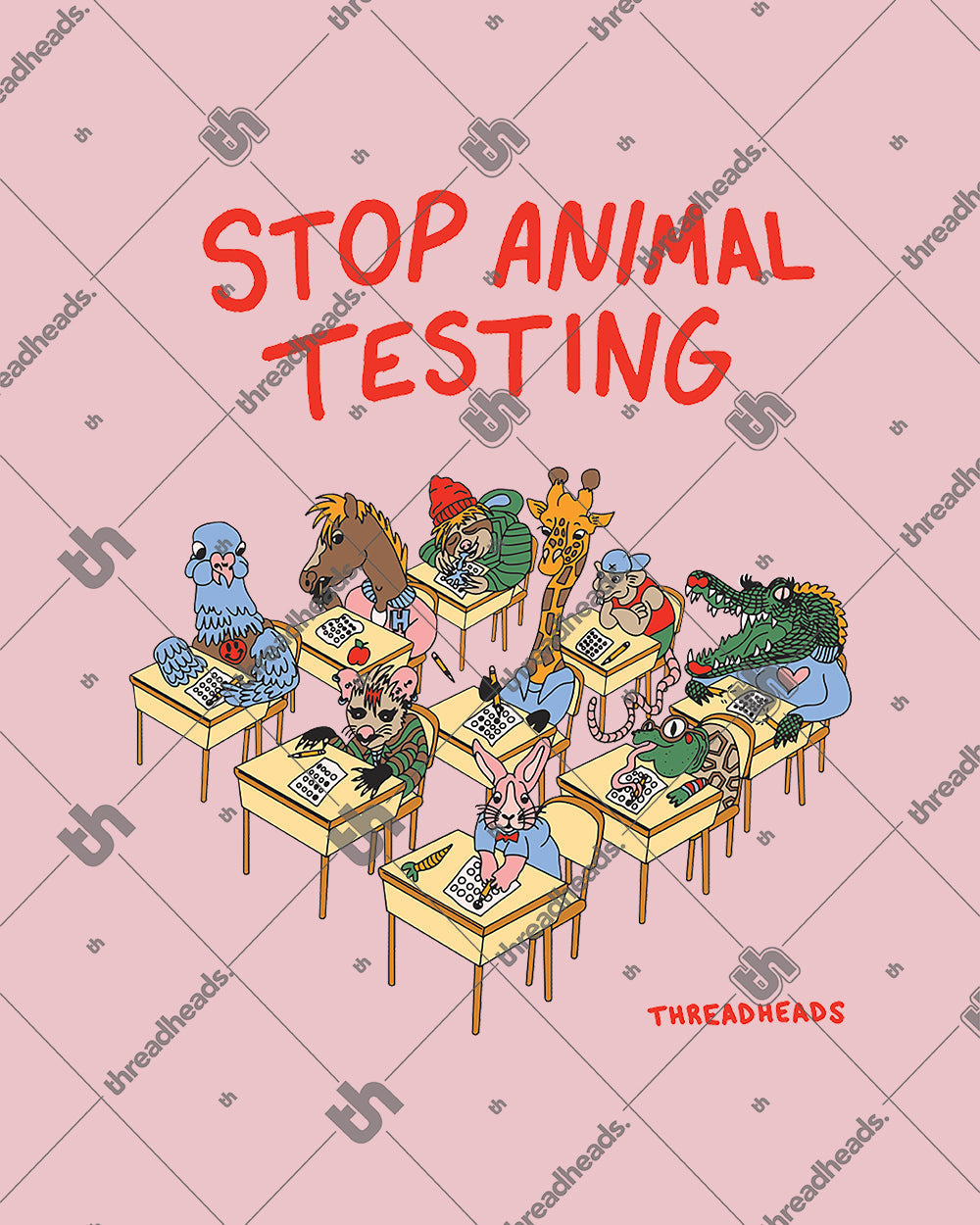 Stop Animal Testing Crop Tee product image 6