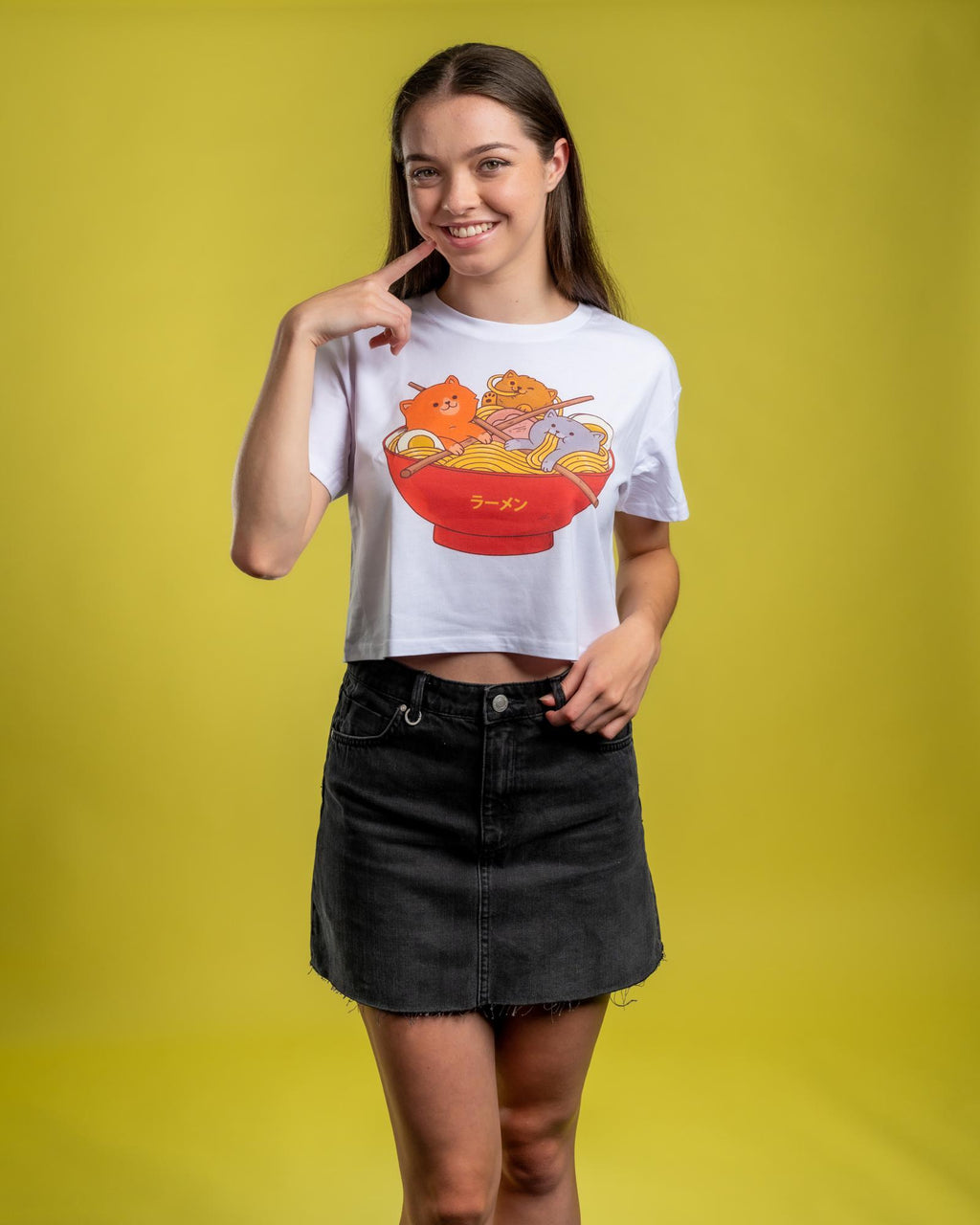 Ramen and Cats Crop Tee product image 3