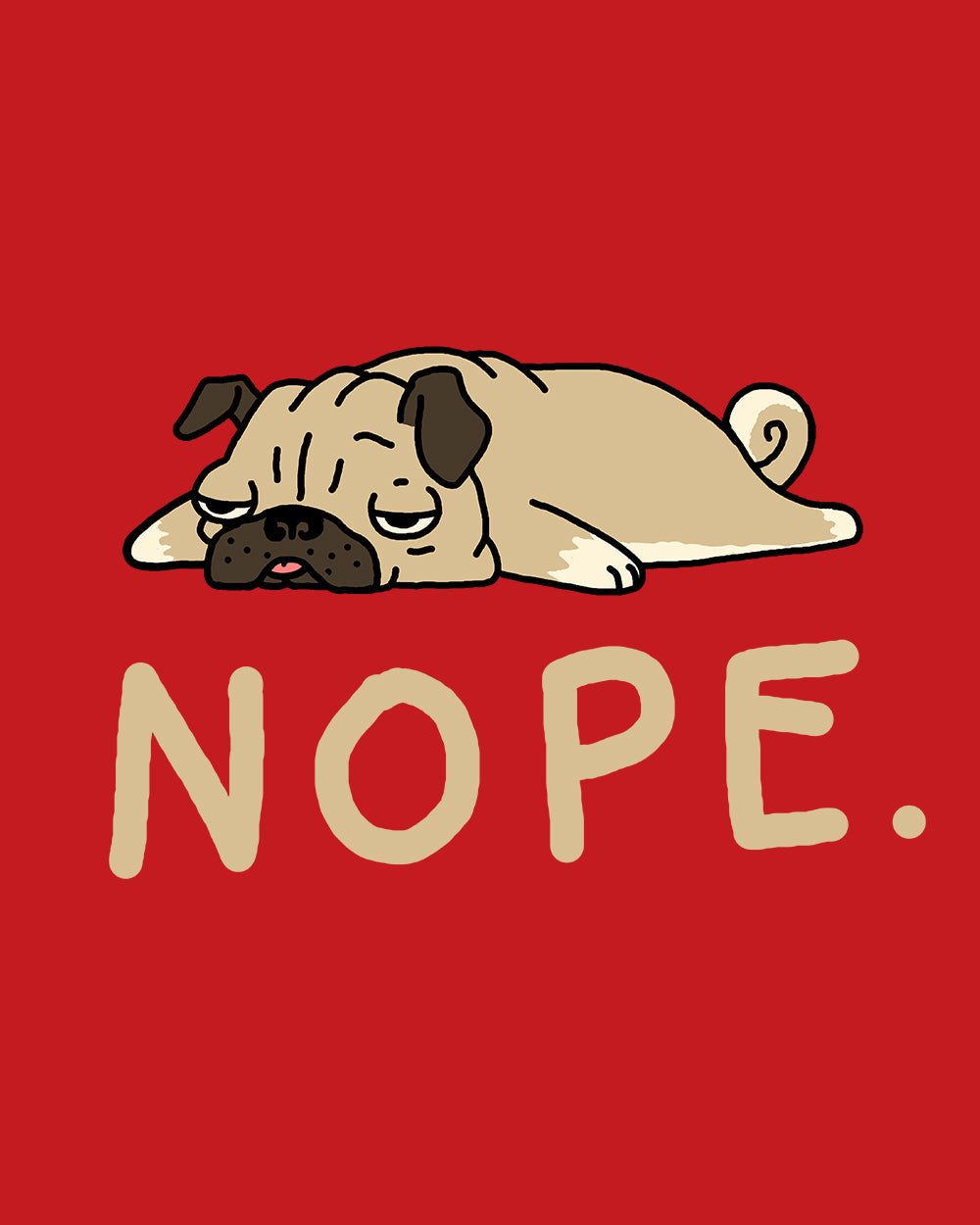 Nope Pug Kids T-Shirt product image 4