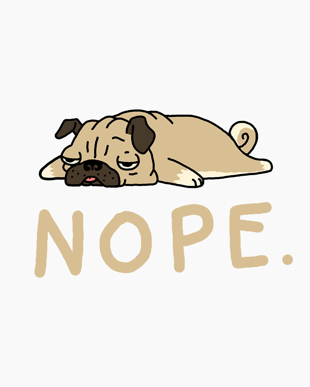 Nope Pug Kids T-Shirt product image 2