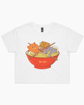 Ramen and Cats Crop Tee product image 1