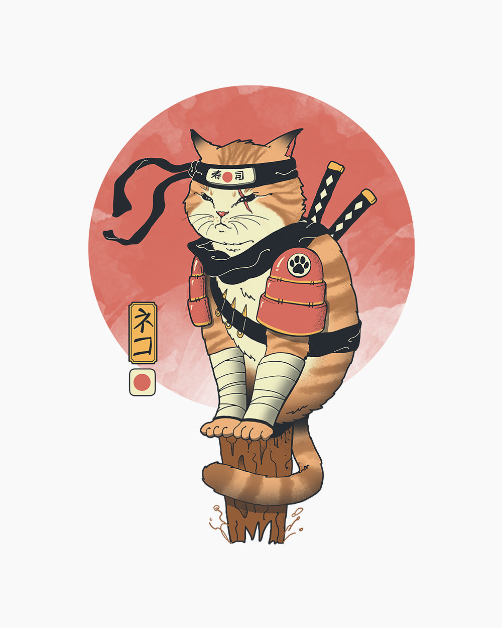 Shinobi Cat Kids T-Shirt product image 4
