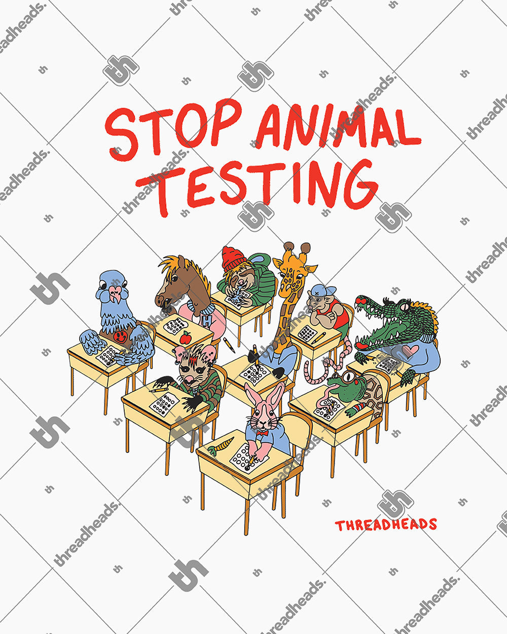 Stop Animal Testing Crop Tee product image 2