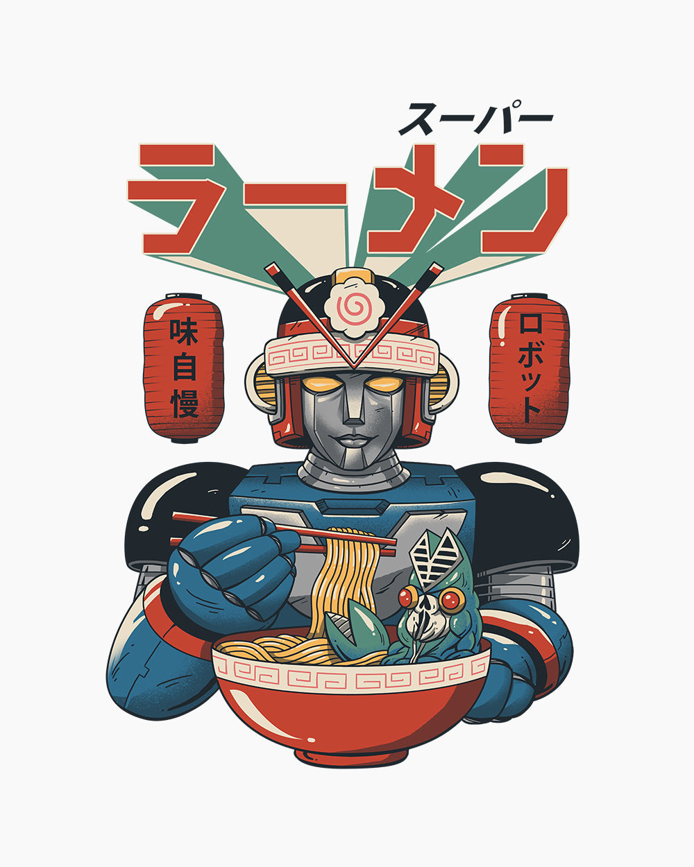 Super Ramen Bot Kids T-Shirt product image 4