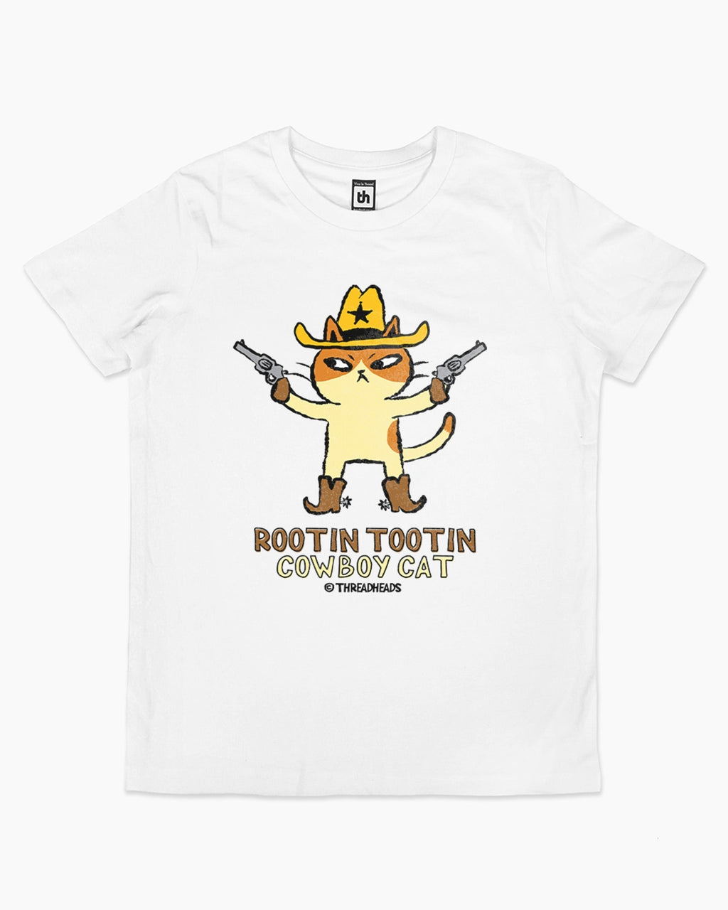 Rootin Tootin Cowboy Cat Kids T-Shirt product image 3